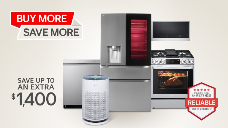 Bundle 2-4 eligible appliances for $100-$500 off.